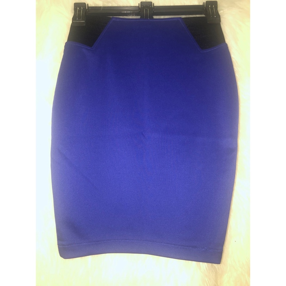 Blue mini skirt